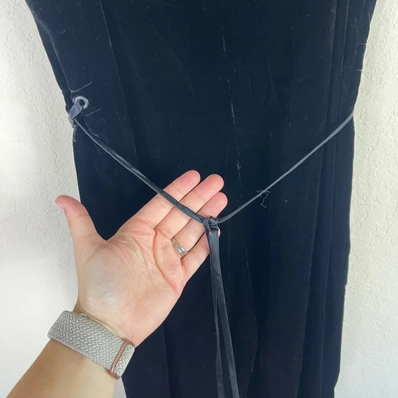 Rag & Bone Jamie Velvet Jumpsuit in Black Size 2 - Picture 12 of 13